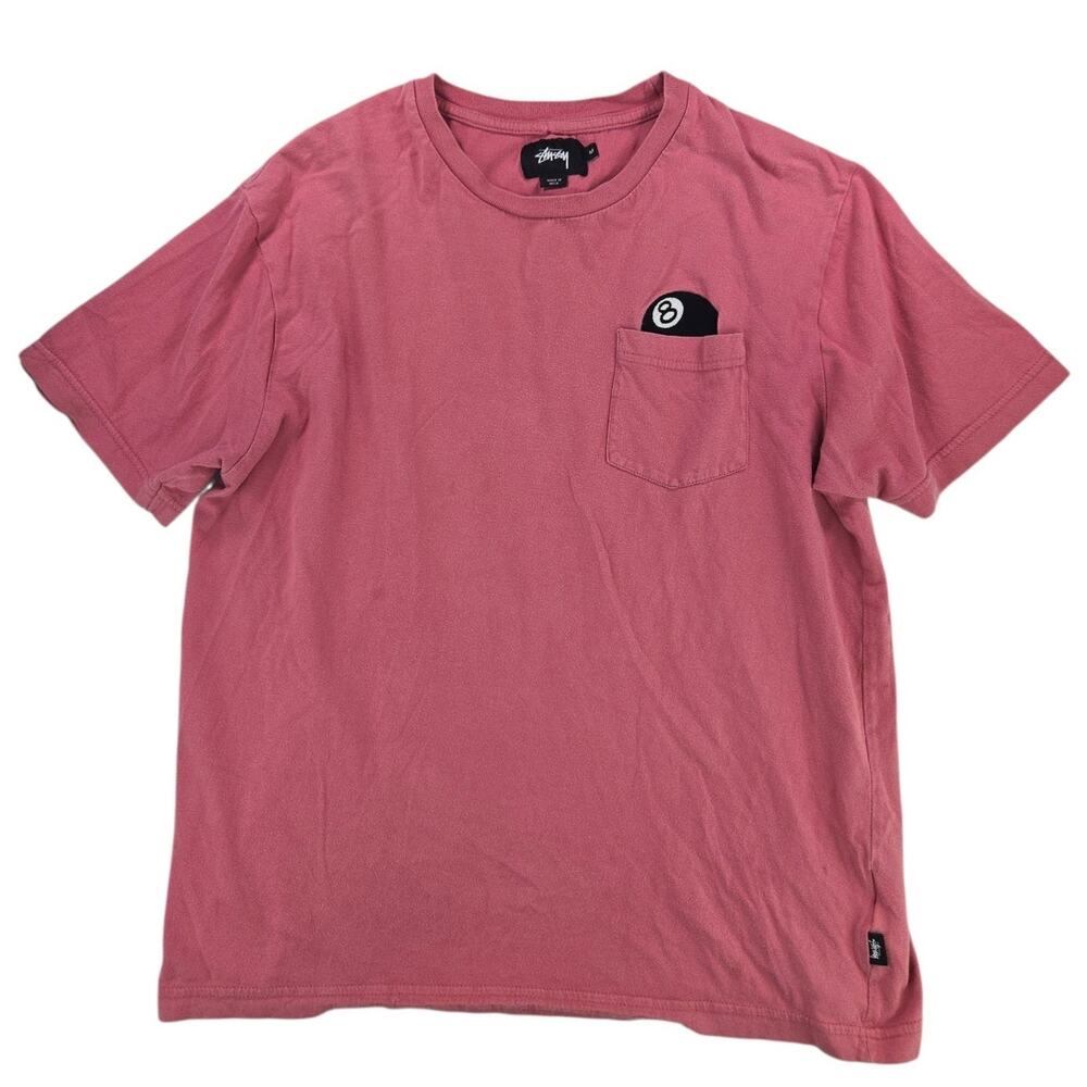 Stussy | Washed Pink 8-ball T-shirt | Size Medium